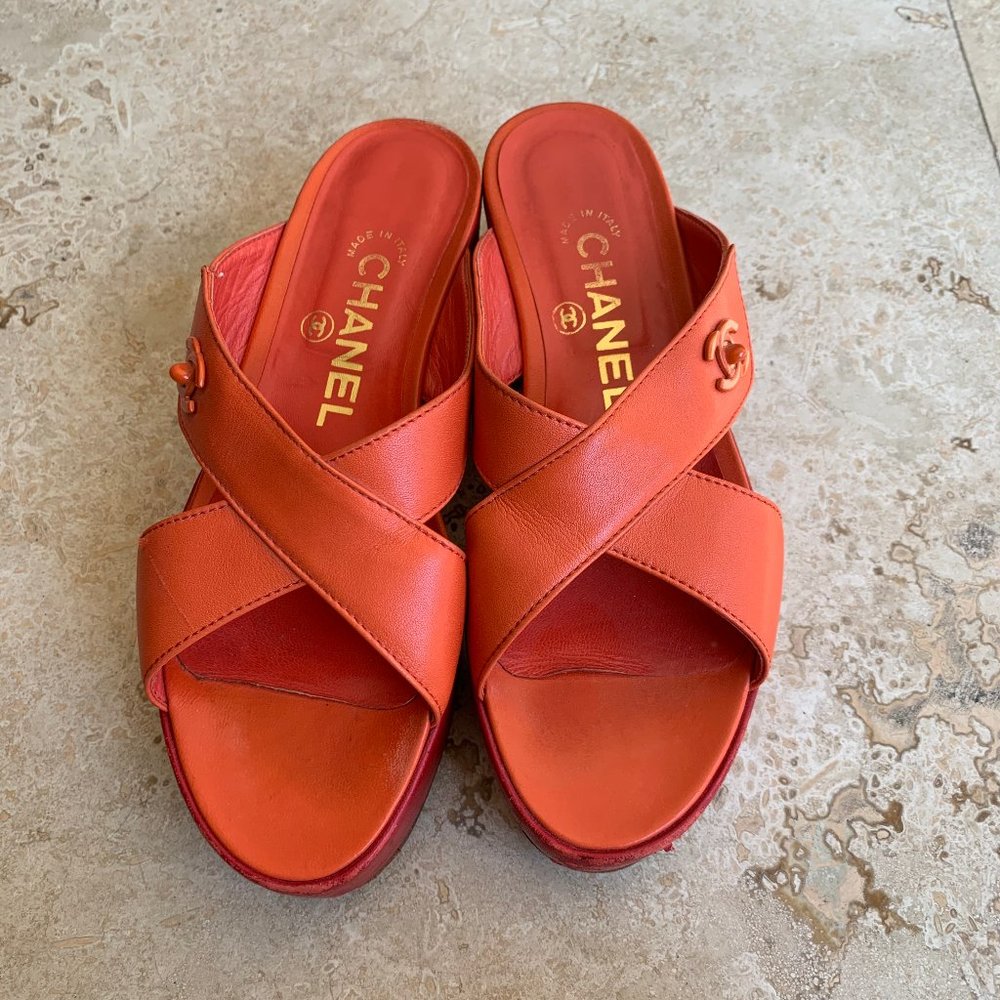 Chanel Napa Sandal 36.5